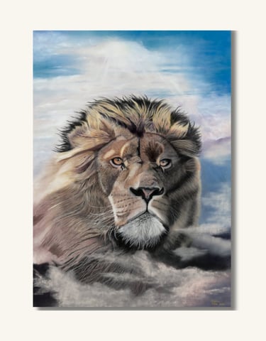 Lion Gpd Original Painting