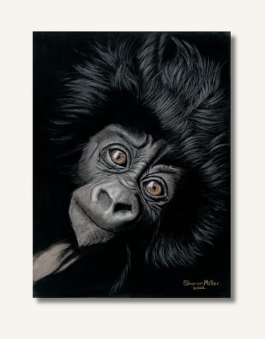 Baby Gorilla Original Painting