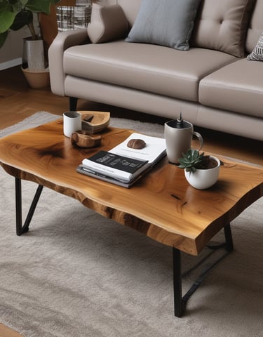 Elegant resin poured table highlighting vibrant colors and unique patterns.