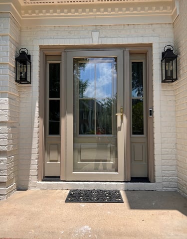 New front door installation in Weddington NC