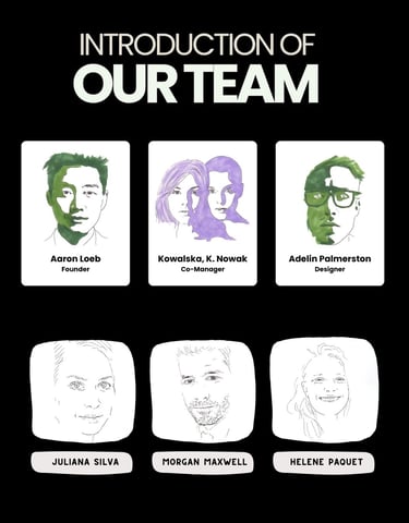 trombinoscope avec portraits stylisés