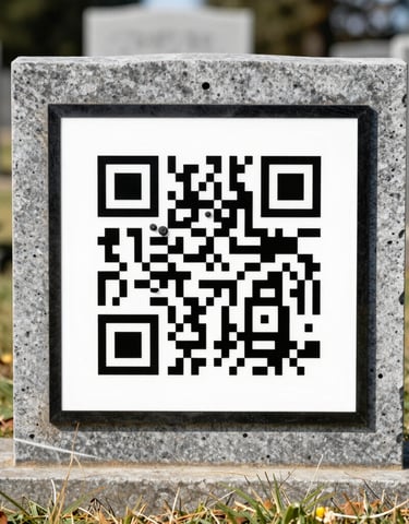 A peaceful website page displaying photos and memories of a loved one.