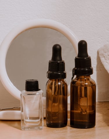 Show a picture of empty skin care bottle.