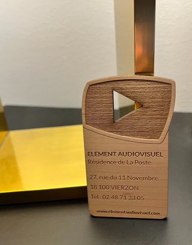 Trophée à la découpe laser