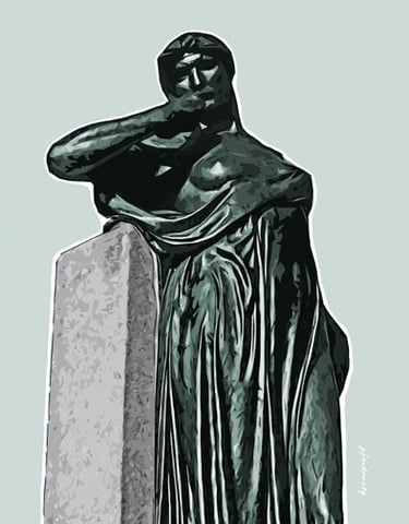 Bell Memorial right statue 5536