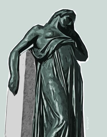 Bell Memorial left statue 5538