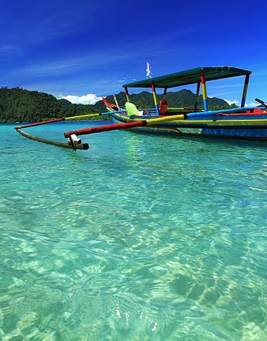 Air Laut Pulau Pagang,Kota Padang. Sumatera Barat