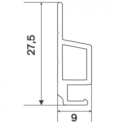 Profil de plasa SLIM din aluminiu vopsit in camp electrostatic - Producator ASIROLL / Autorom 