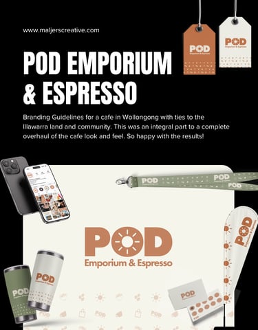 alt=branding logo design example by Central Coast creative agency Maljers Creative