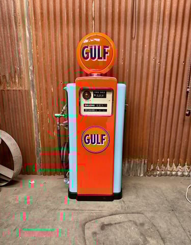 Gulf Wayne Gasoline Pump,1948 Gulf Wayne Gasoline Pump,