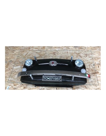 Table Fiat 500 Black: Vintage decoration,