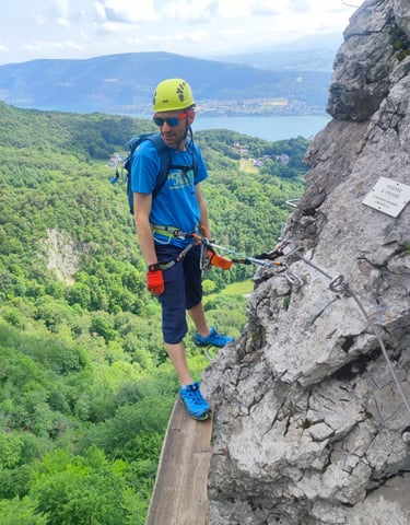 Via ferrata - Roc de Cornillon - Lac du Bourget - Aix-les-Bains - 73 Savoie