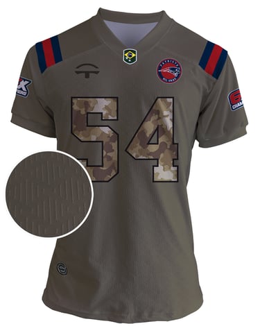 Jersey Pats Mil Grau - Marrom