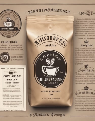 A vibrant display of various mushroom coffee blends and packaging.