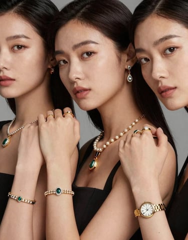 adorable kids wearing colorful, lightweight bracelets and rings