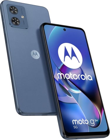 Motorola Moto G54, Pantalla 6.5" FHD+ 120Hz, procesador Octa-Core, Dual SIM, Azul
