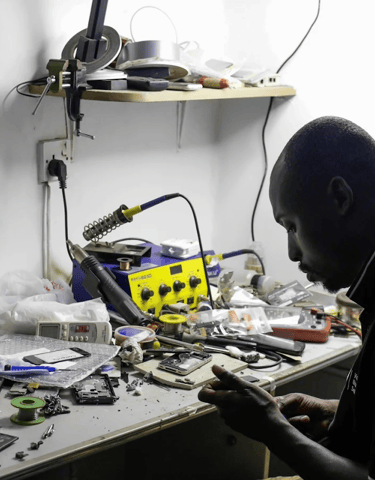 Technician Repairing iphone
