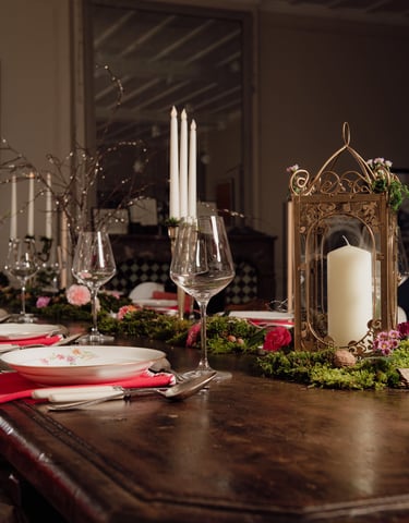 Décoration table enchantée éco responsable 