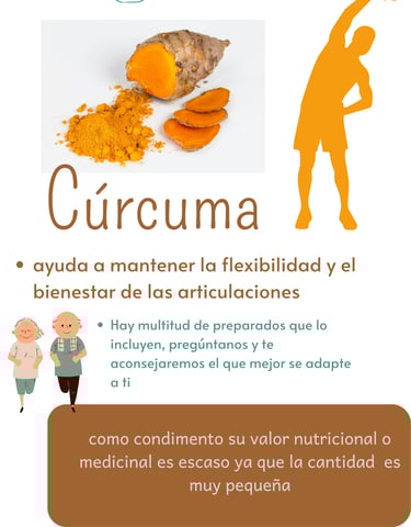cúrcuma ayuda a mantener el bienestar de las articulaciones             