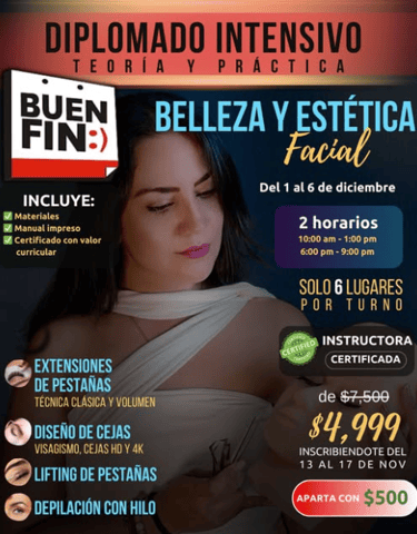 promocional de curso de belleza