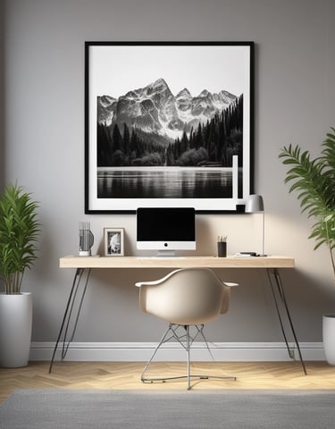 A sleek display of downloadable digital art files on various devices.