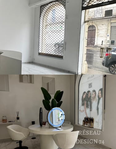 Rénovation salon de coiffure Haute-Savoie