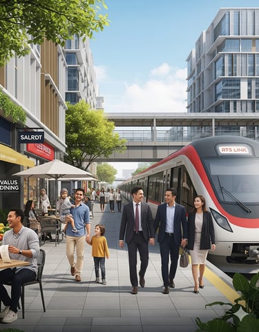 cheaper groceries, dining, and easy cross-border commute with RTS link at Bukit Chagar, JB