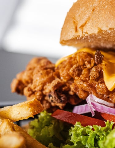 crunchy chicken burger