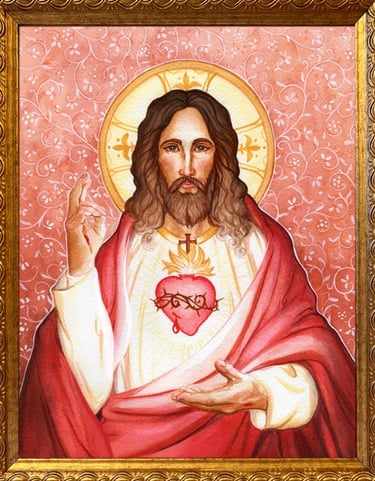 "Cor Jesu," The Sacred Heart of Jesus ©23 A. Hude
