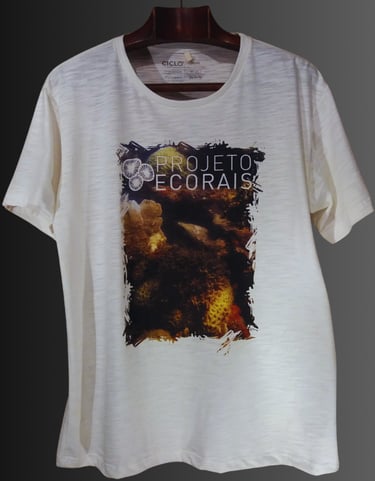 Camiseta ecológica de PET reciclado flamê, Baby Look, Manga curta, Projeto ECORAIS