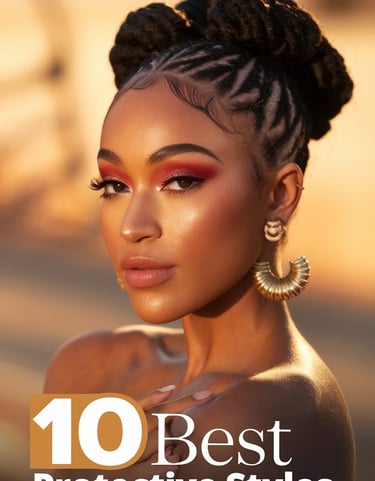 Imagine a radiant Black woman, confidently rocking perfectly styled Bantu knots, exuding Afrocentric beauty and bold self-exp