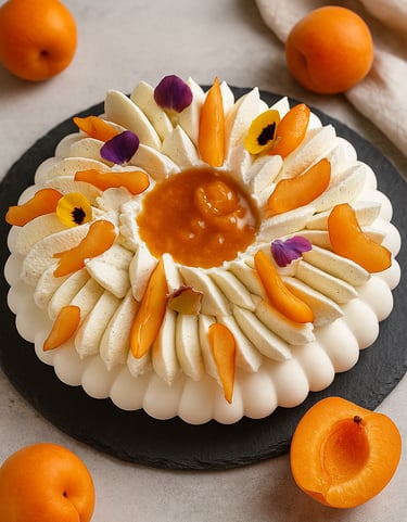 pavlova abricot romarin