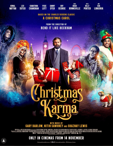 Poster for Gurinder Chadha's Christmas movie Christmas Karma