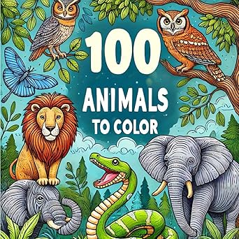 100 animales para colorear