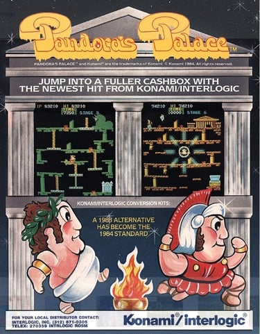 Pandora's Palace Arcade Flyer