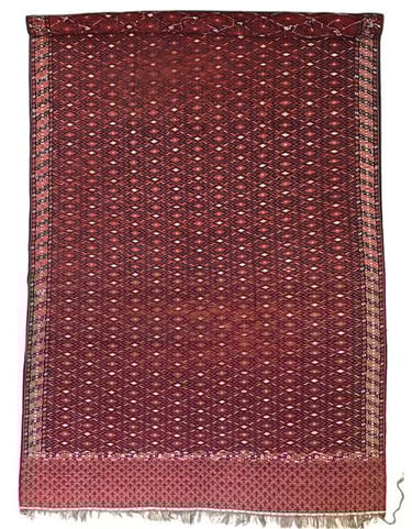 Antique Yomut Soumak  - 430cm x 235cm ( 14-3ft x 7-9ft) - Antique Rugs - The Handmade Rug Company