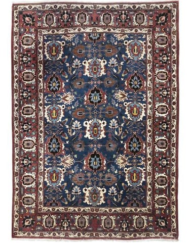 Antique Veramin - 217cm x 147cm (7'2 x 4'10) - Veramin Rug - Antique carpets - HANDMADE RUG COMPANY