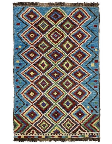 NOMADIC AFGHAN - 150cm x 90cm (4'11 x 2'11) - TRIBAL AND NOMADIC RUGS - HANDMADE RUG COMPANY