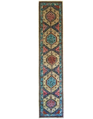 OTTOMAN RUNNER - 407cm x 82cm (13'4 x 2'8) - HALL RUNNERS - ARTISAN CARPET