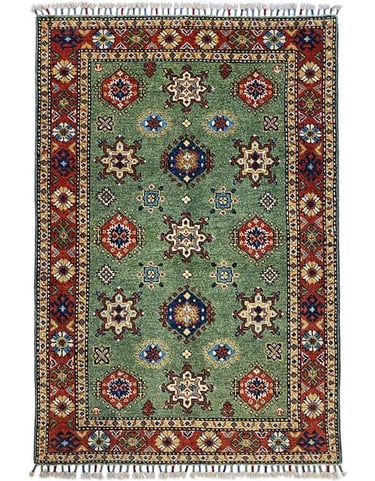 CHALKY SHAHOOTS - 149cm x 98cm (4'11 x 3'2) - TRIBAL AND TRADITIONAL RUGS - HANDMADE RUG COMPANY