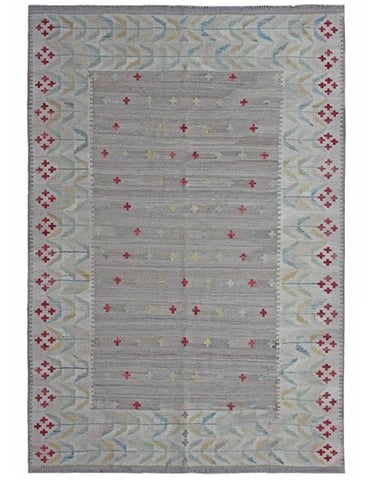 SCANDINAVIAN KILIM - 171cm x 125cm (5'7 x 4'1) - KILIM RUGS - KILIM RUG COLLECTION