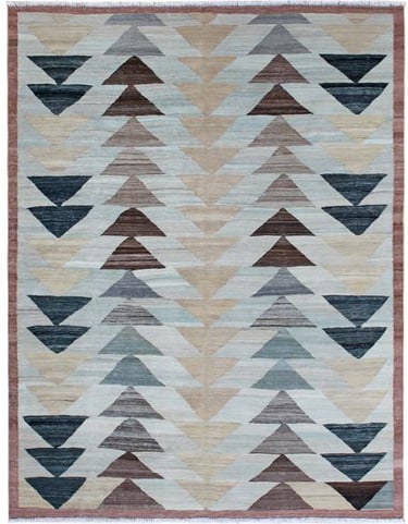 INGABORG KILIM - 200cm x 153cm (6'6 x 5') - KILIM RUGS - HANDMADE RUG COMPANY