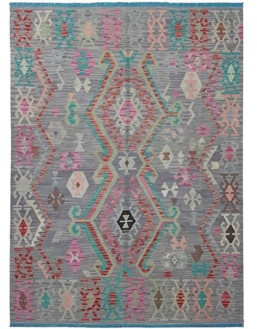 CHALK KILIM - 200cm x 149cm (6'6 x 4'11) - KILIM RUGS - HANDMADE RUG COMPANY