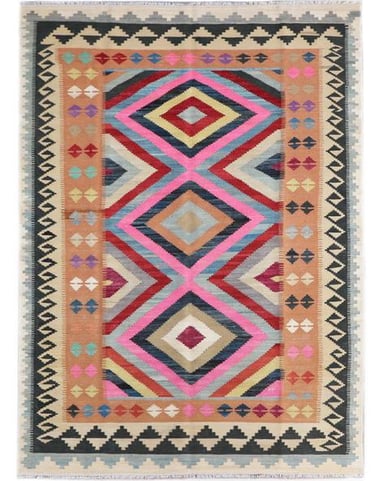 AFGHAN KILIM - 296cm x 199cm (9'9 x 6'6) - KILIM RUGS - HANDMADE RUG COMPANY