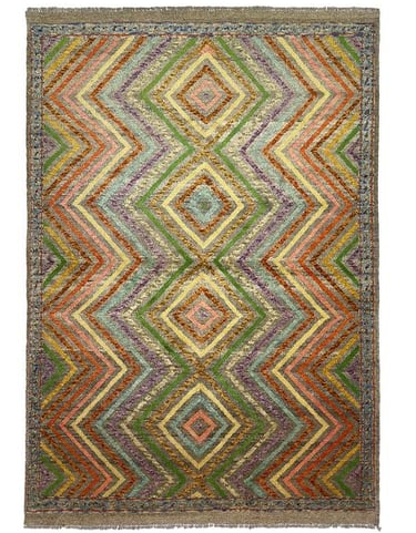 KUSHKA RUG - 181cm x 125cm (5'11 x 4'1) - TRIBAL RUGS - HANDMADE RUG COMPANY