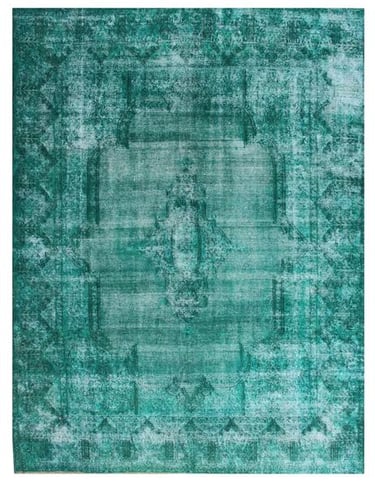 Large Bayat Rug (fine) - 374cm x 295cm (12-3ft x 9-9ft) - Large vintage carpets - HANDMADE RUG COMPANY