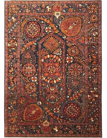 MAZAR - 296cm x 197cm (9'9 x 6'6) - CLASSIC AND TRADITIONAL RUGS - HANDMADE RUG COMPANY