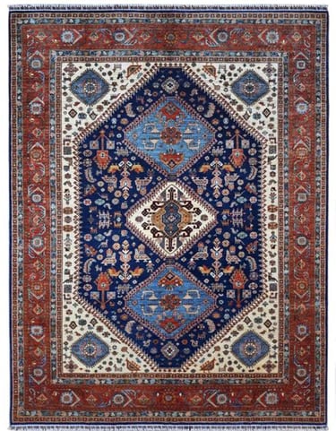 SHIRVAN - 365cm x 274cm (12' x 9') -LARGE RUGS - HANDMADE RUG COMOPANY