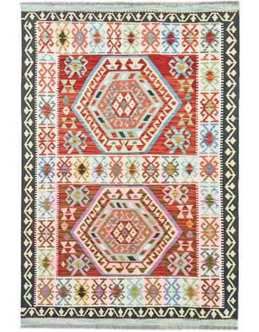 ARYANA KILIM - 174cm x 119cm (5'9 x 4') - HANDMADE RUGS - KILIM RUGS