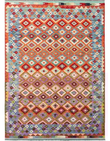 ARYANA KILIM - 250cm x 179cm (8'2 x 5'11) - KILIM RUGS - HANDMADE RUG COMPANY